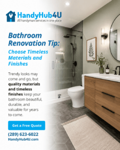 Bathroom Tip: Choosing timeless materials